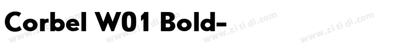 Corbel W01 Bold字体转换